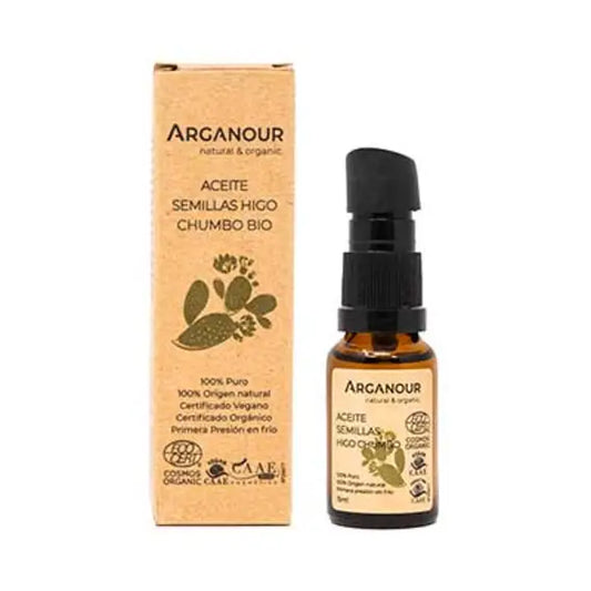 Aceite de higo chumbo bio 100% puro 15 ml Arganour