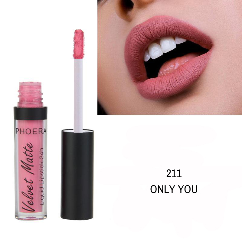 Baton Líquido Velvet Matte 24h - Phoera Makeup Europe