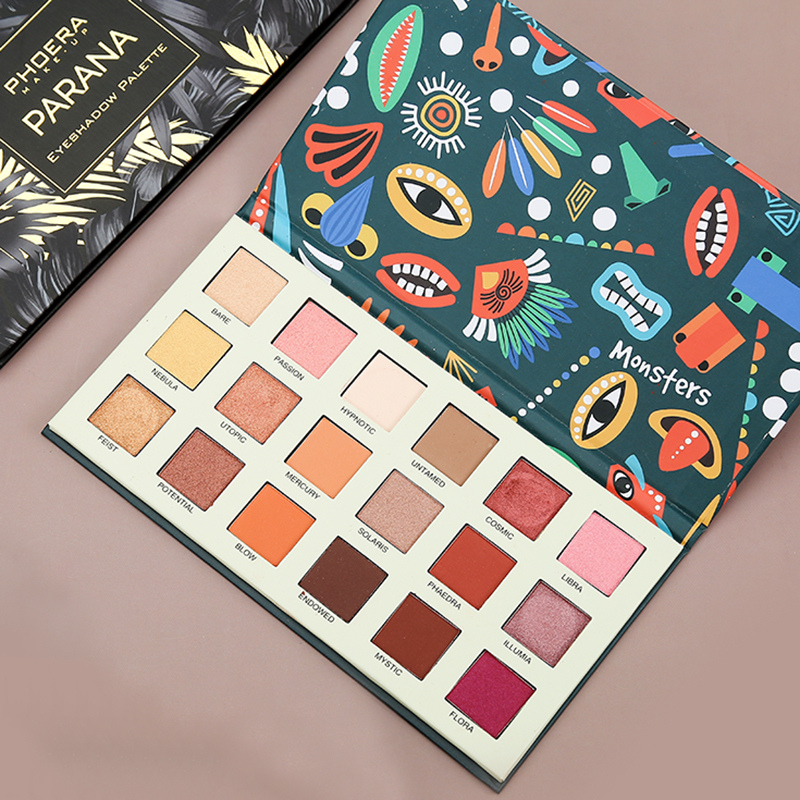 Paletas de 18 Sombras - Phoera Makeup Europe