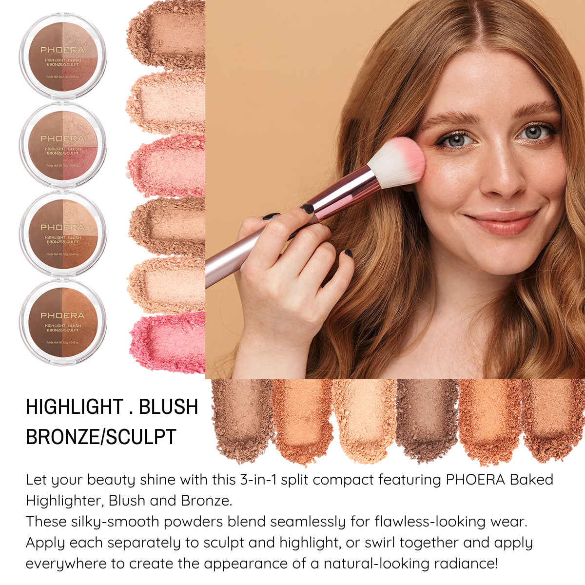 Bronzer 3 en 1