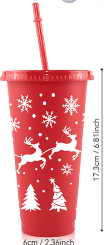 Vaso de plástico reutilizable Navidad