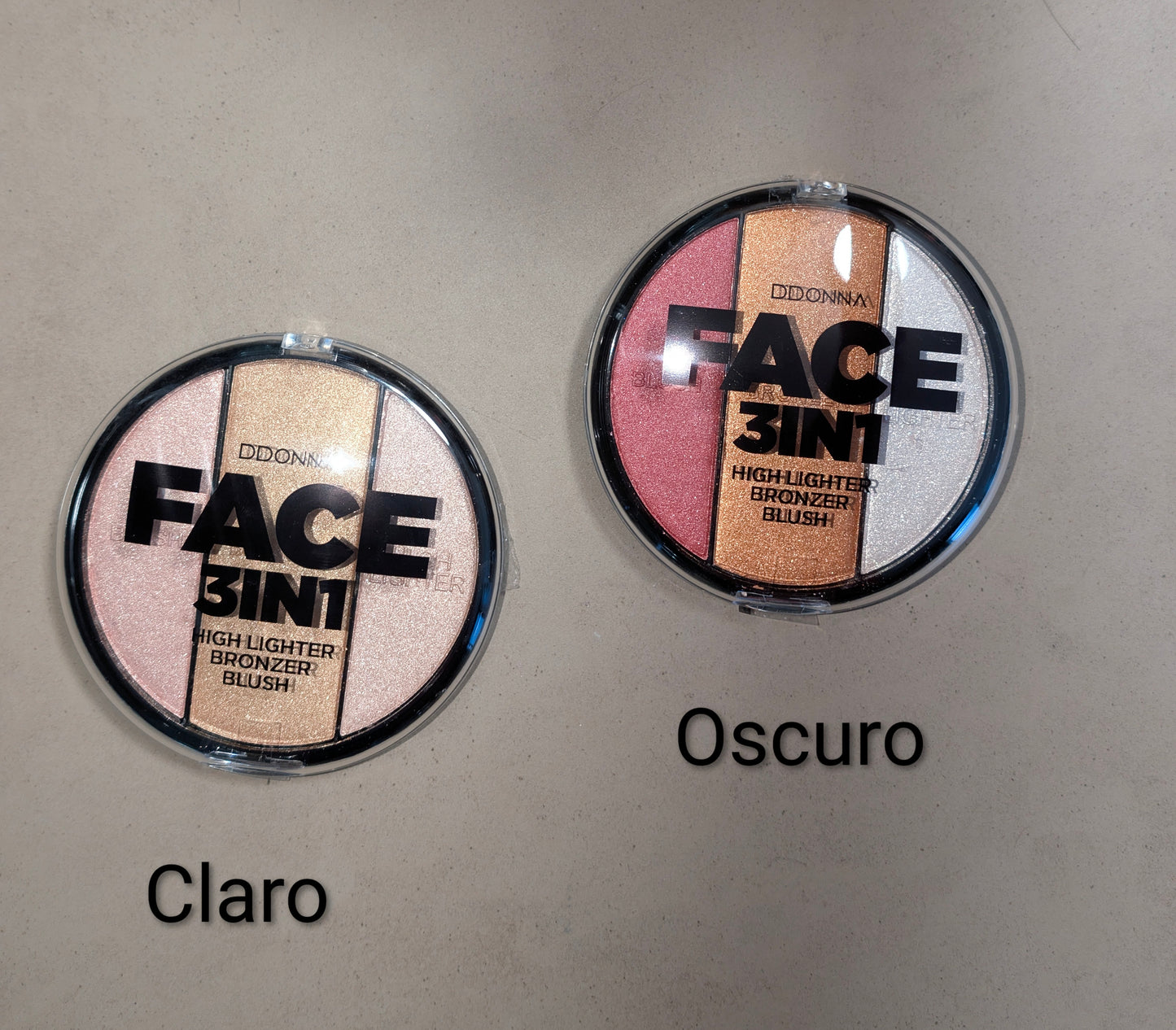 Paleta de rostro brillante - D'DONNA