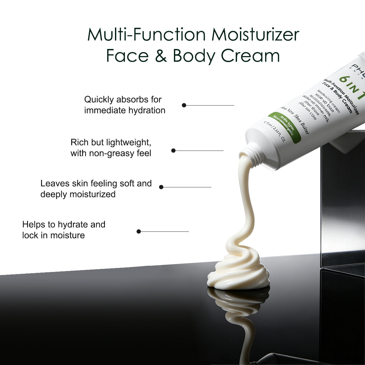 Crema hidratante multifuncional para rostro y cuerpo PHOERA