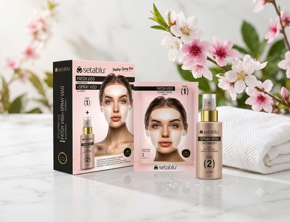 Set de Resplandor Instantáneo Setablu: Mascarilla Peeling + Tónico Revitalizante en Spray
