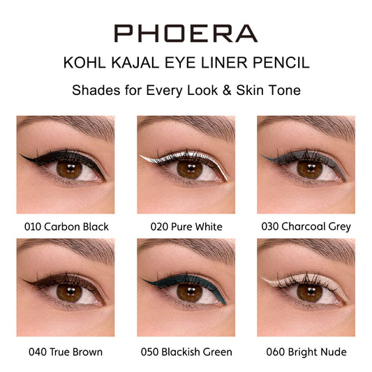 Lápiz delineador de ojos PHOERA KOHL KAJAL resistente al agua