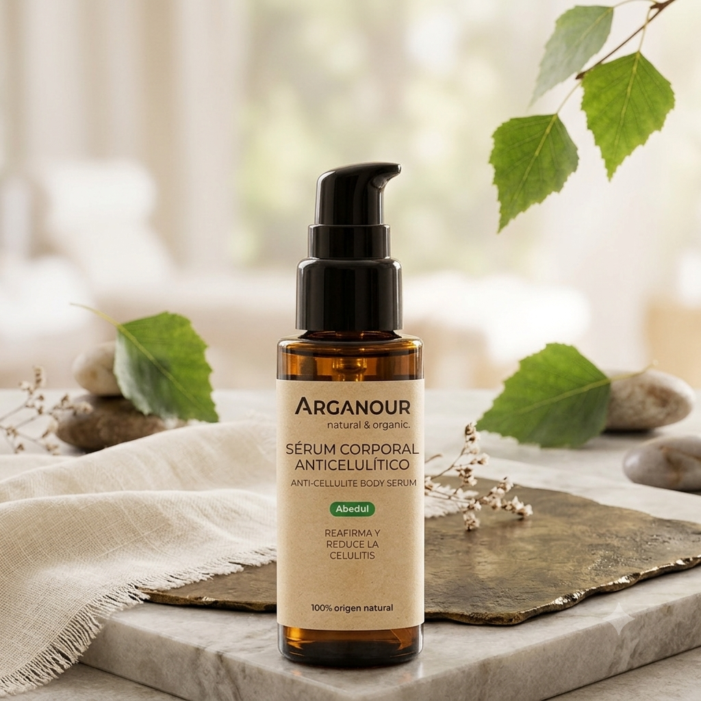 Arganour Sérum Corporal Anticelulítico Natural con Abedul (100% Origen Natural) - Reafirma y Reduce