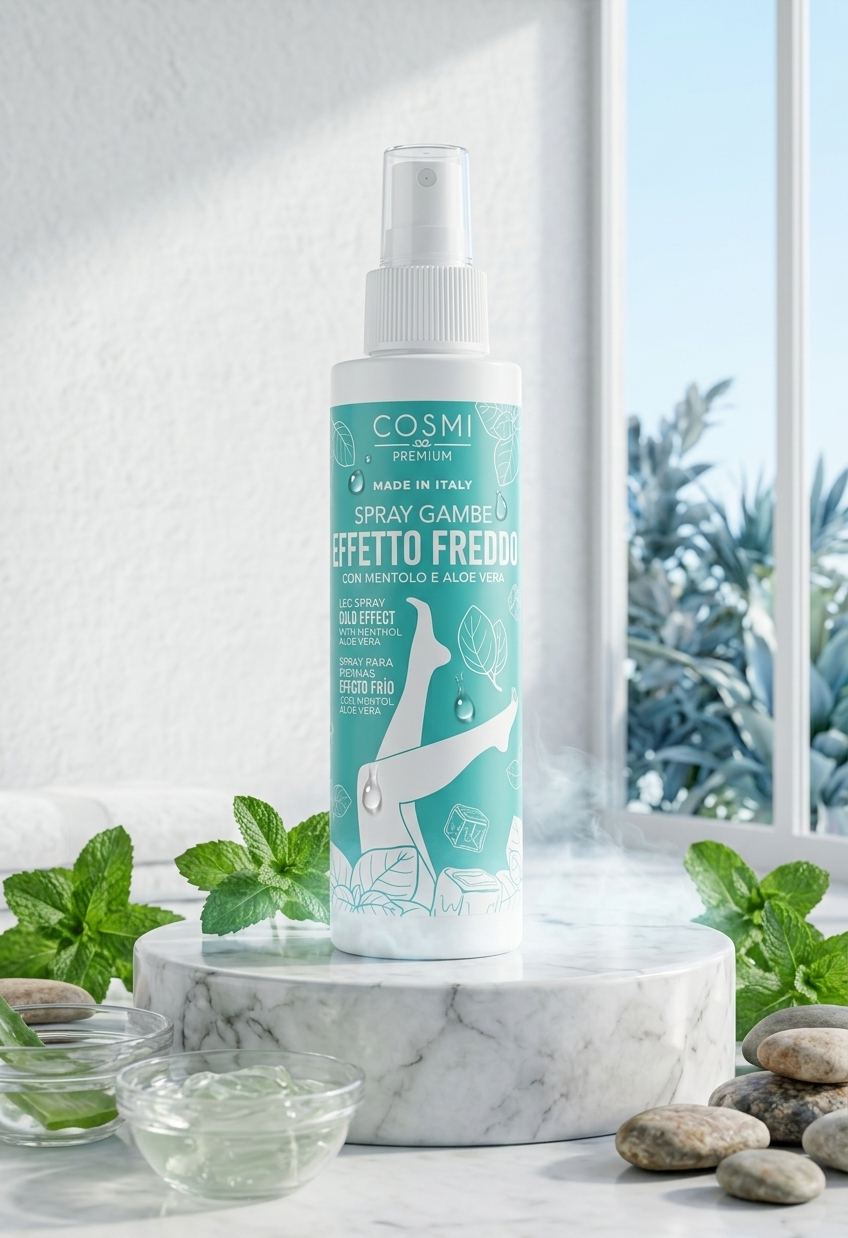 Spray para Piernas Cansadas con Efecto Frío - Menta y Aloe Vera