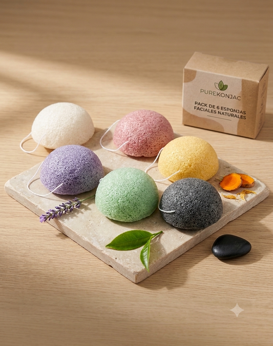 Esponjas Konjac Naturales para el Cuidado de la Piel